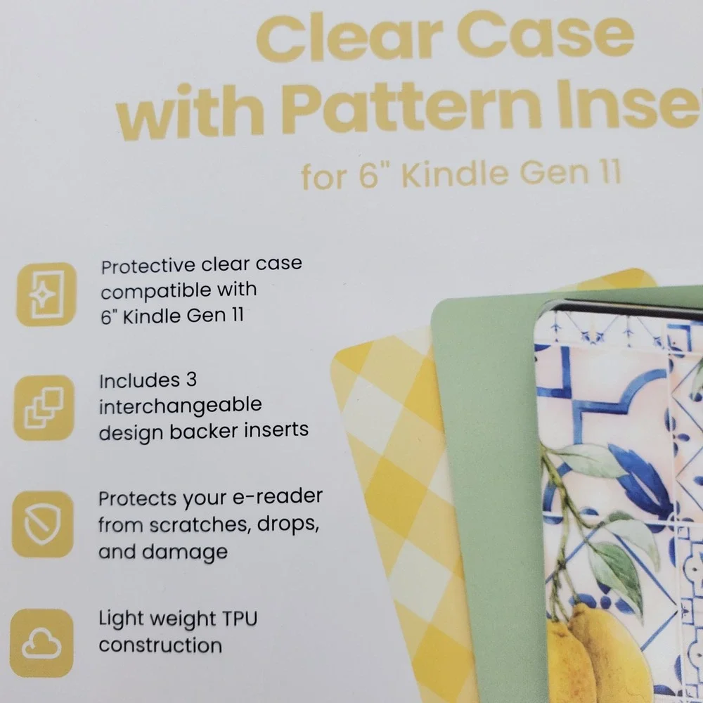Chug Inc Clear Case with 3 Pattern Inserts for 6